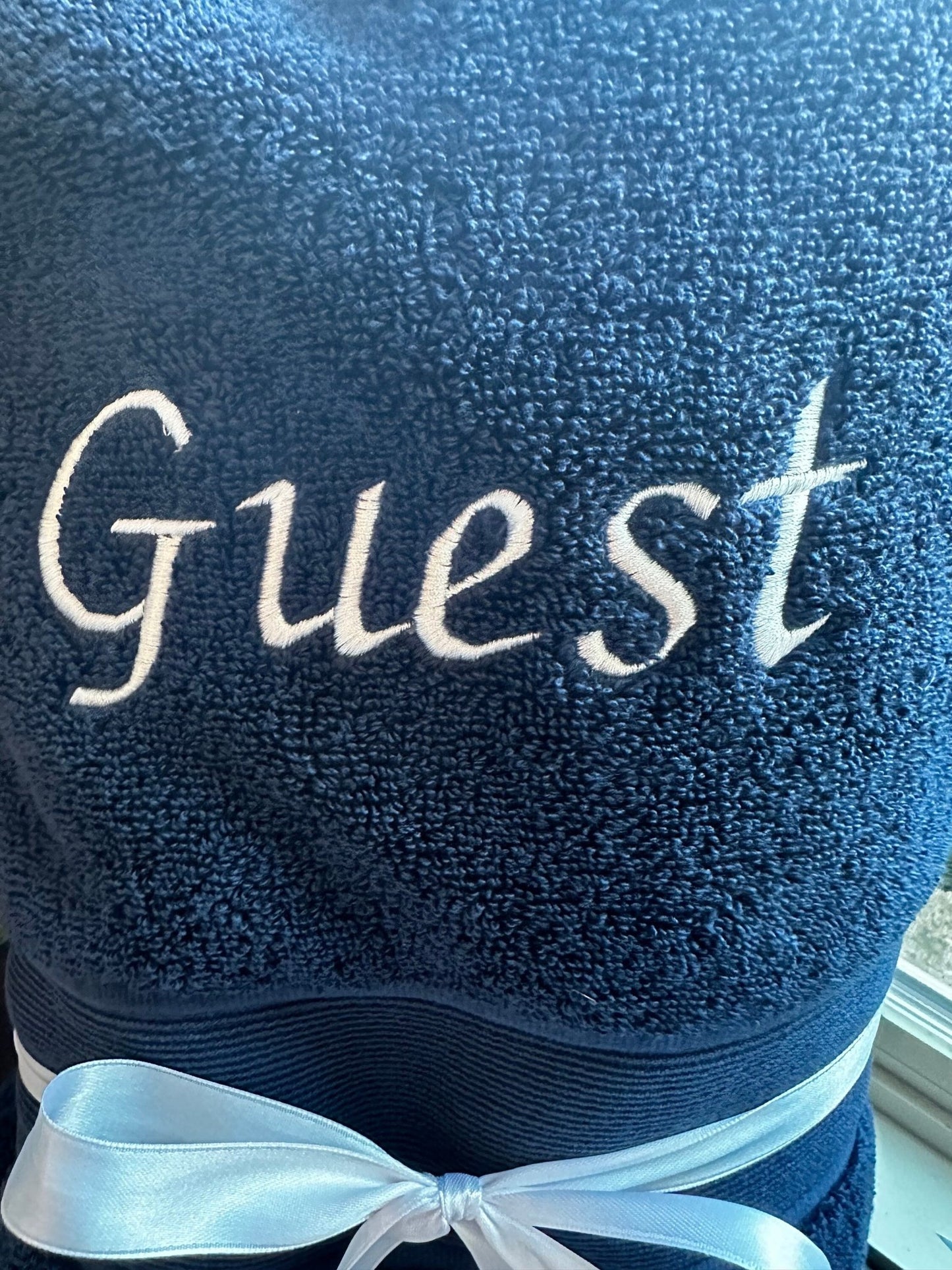 Guest Bath Towel Set | Embroidered Bath Towels - Nifty Decor & More
