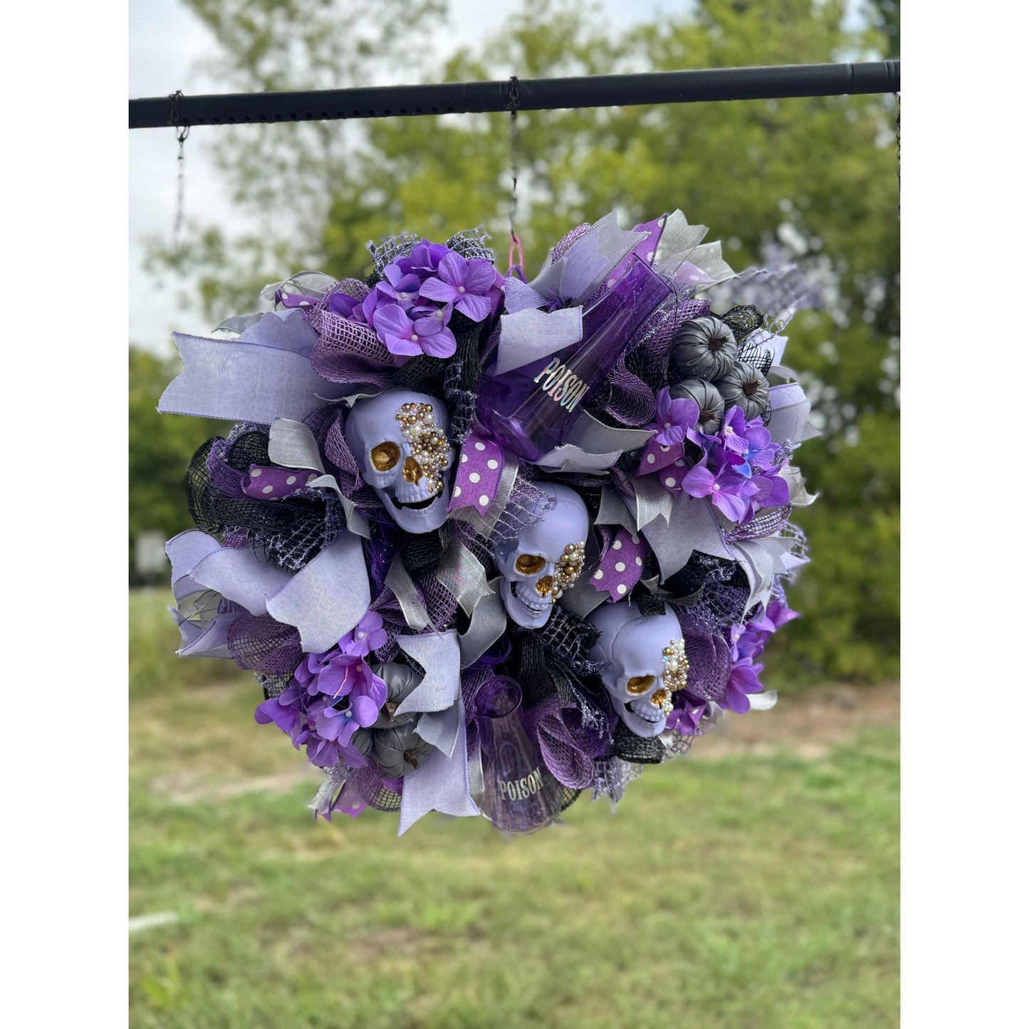 Halloween Skull Wreath