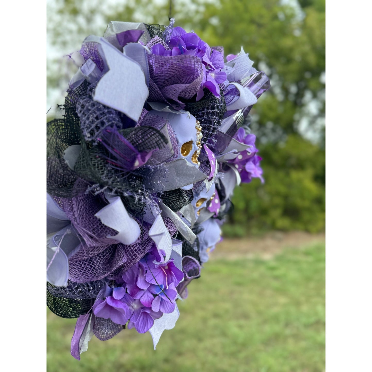 Halloween Skull Wreath