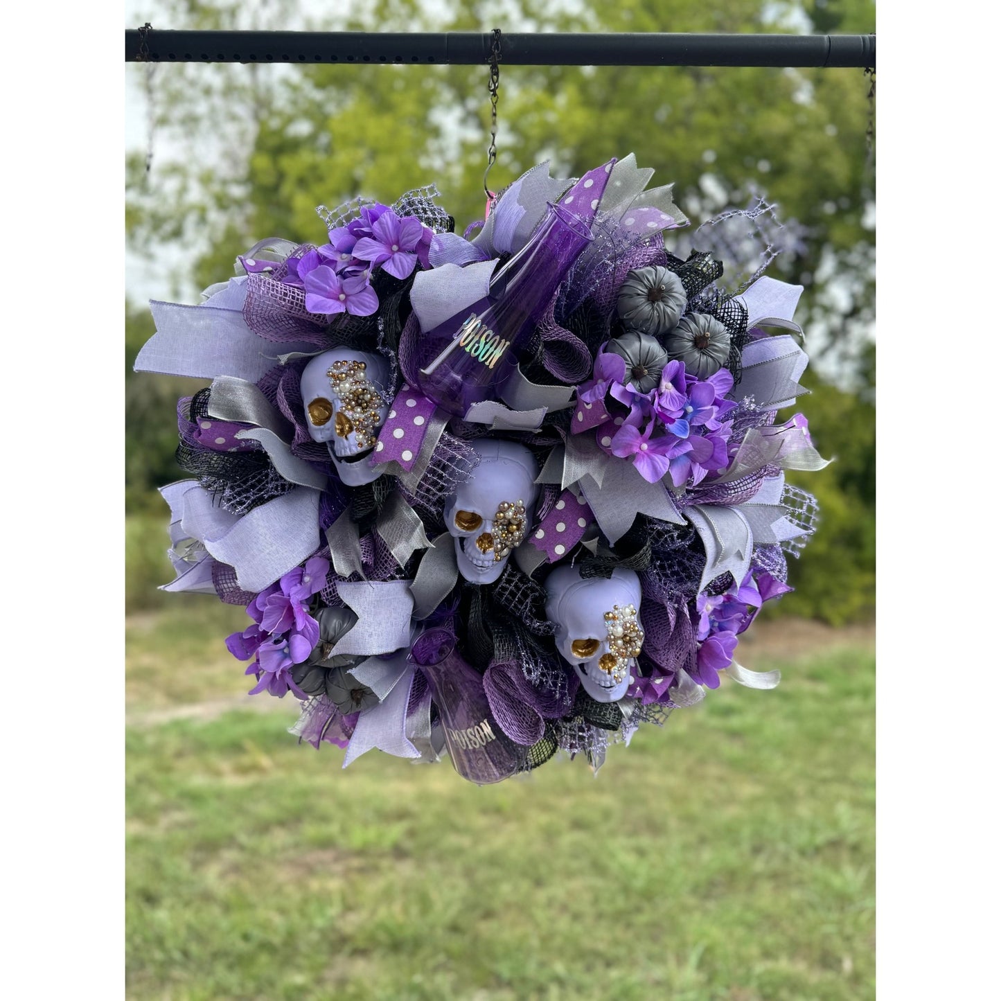 Halloween Skull Wreath