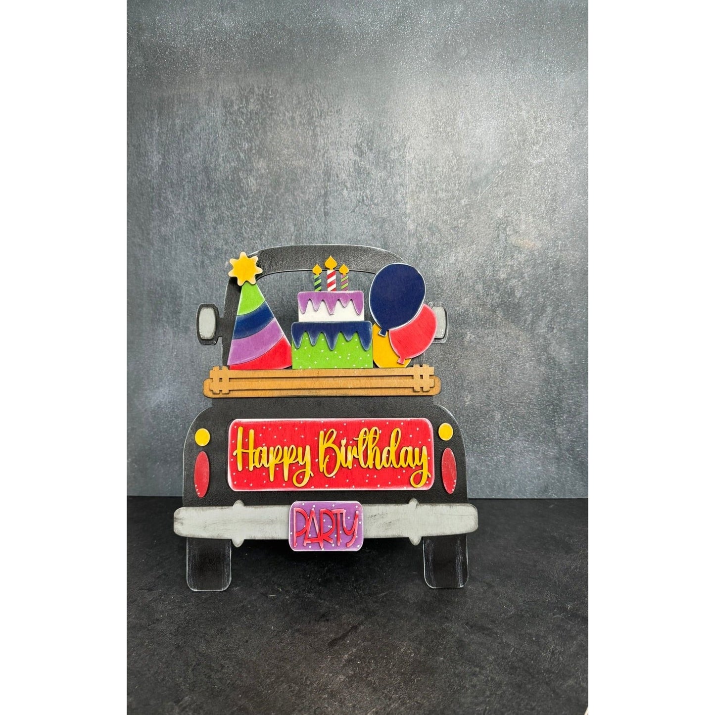 Happy Birthday Truck Interchangeable Add On with Truck