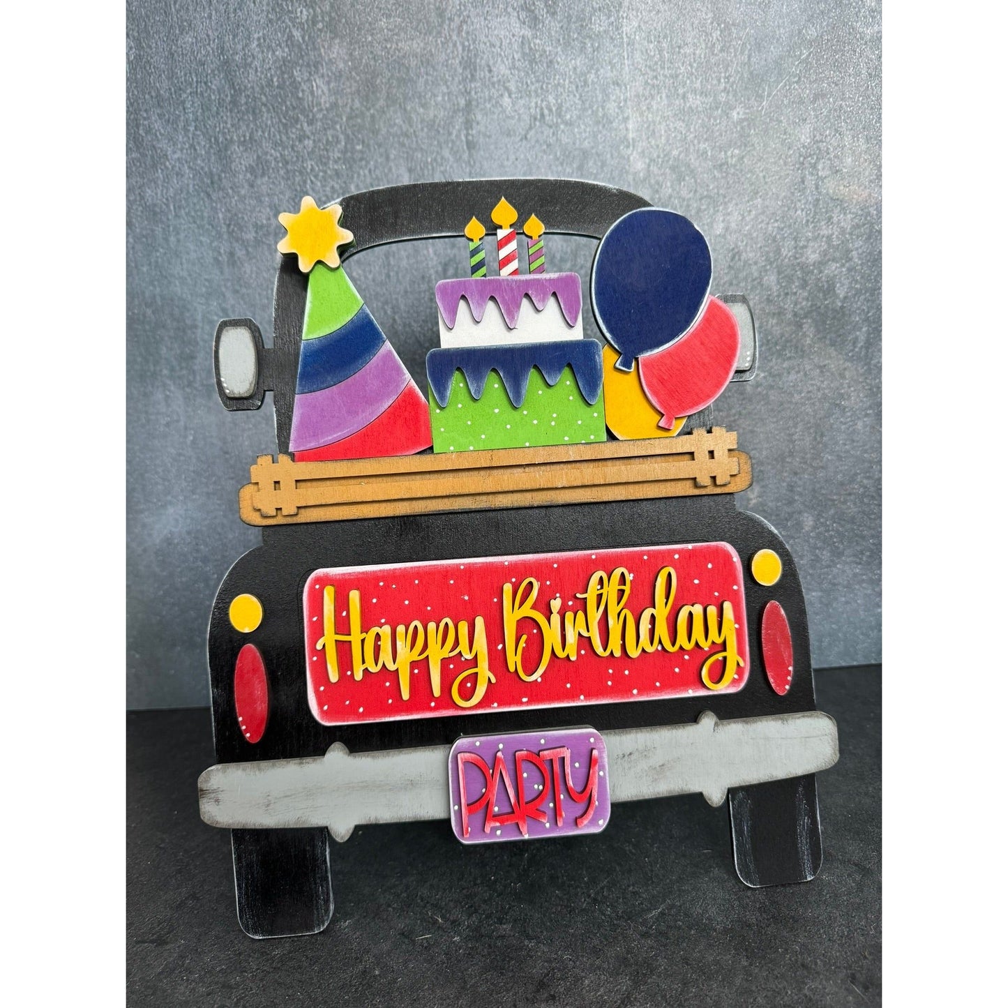 Happy Birthday Truck Interchangeable Add On Add-on only