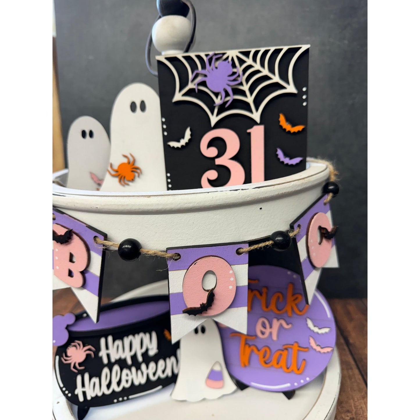 Happy Halloween Tiered Tray Tiered Tray
