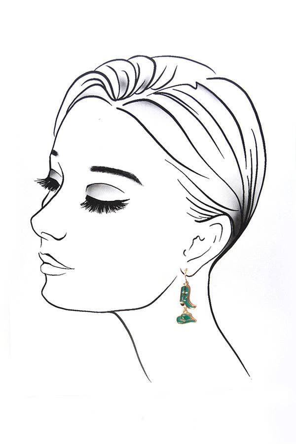 Hat Boots Drop Earrings, Statement Western - Inspired Accessory for Bold Looks, Gift for Fashion Lovers - Nifty Decor & More