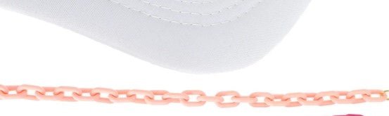 Hat Chain Multicolored Acrylic Trim, Stylish and Funky Hat Accessory, Perfect for Trendy Fashion Lovers, Gift for Hat Enthusiasts Hat Jewelry Pink