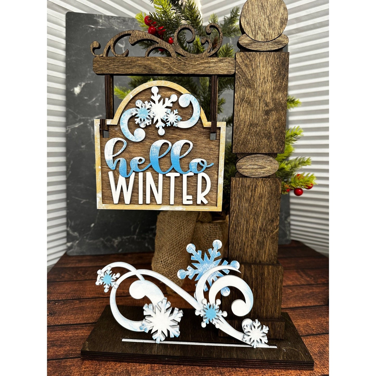 Hello Winter Mini Post - Nifty Decor & More