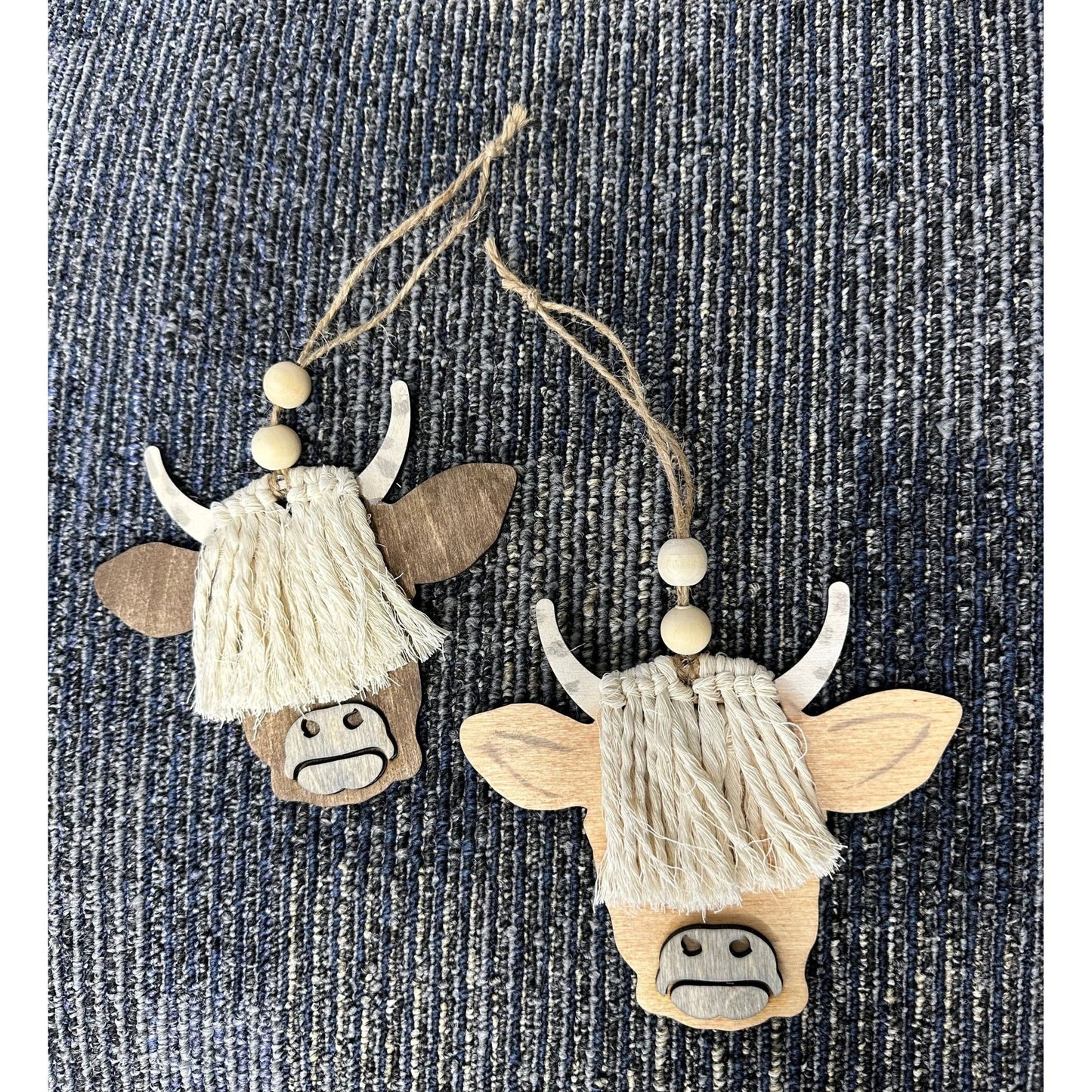 Highland Cattle Car Dangle - Nifty Decor & More