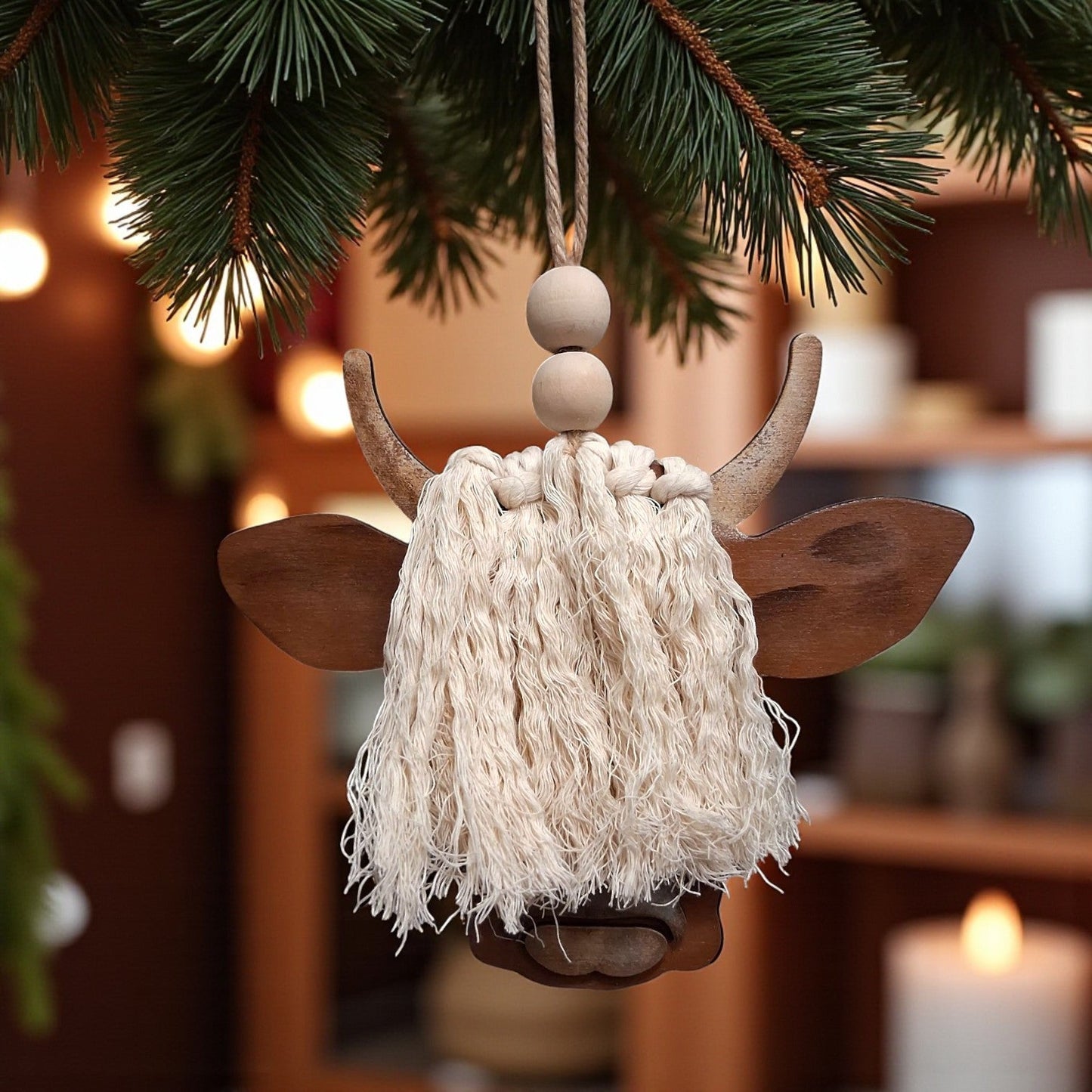 Highland Cattle Holiday Ornament Christmas Ornament