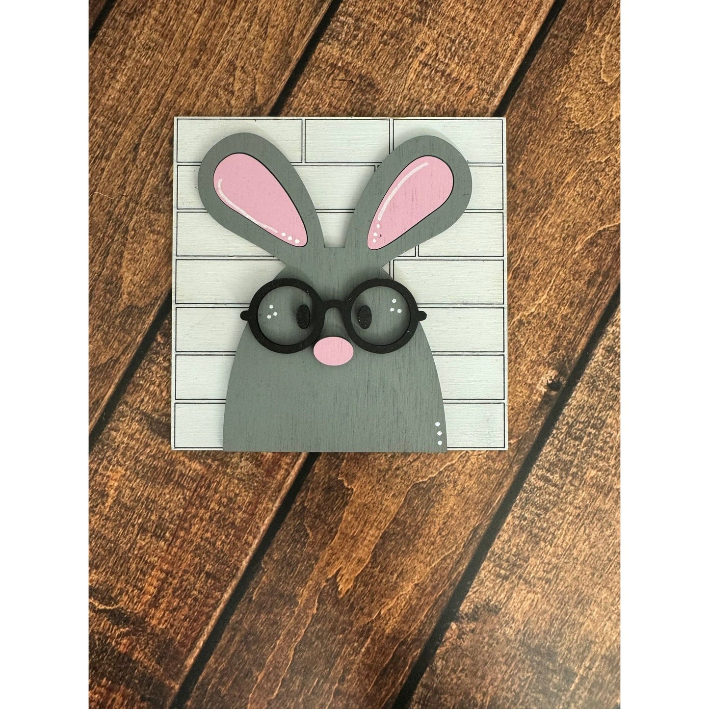 Hoppy Easter Leaning Sandwich Board Tiles - Set 4 PC Interchangeable Leaning Sandwich Boards