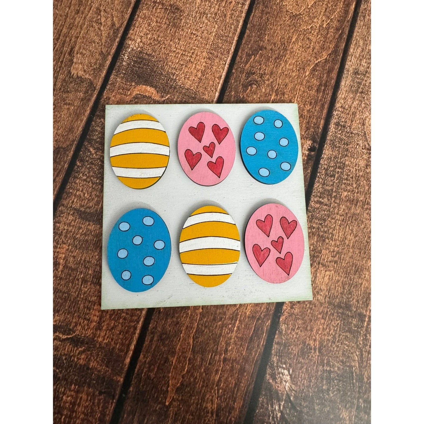 Hoppy Easter Leaning Sandwich Board Tiles - Set 4 PC Interchangeable Leaning Sandwich Boards
