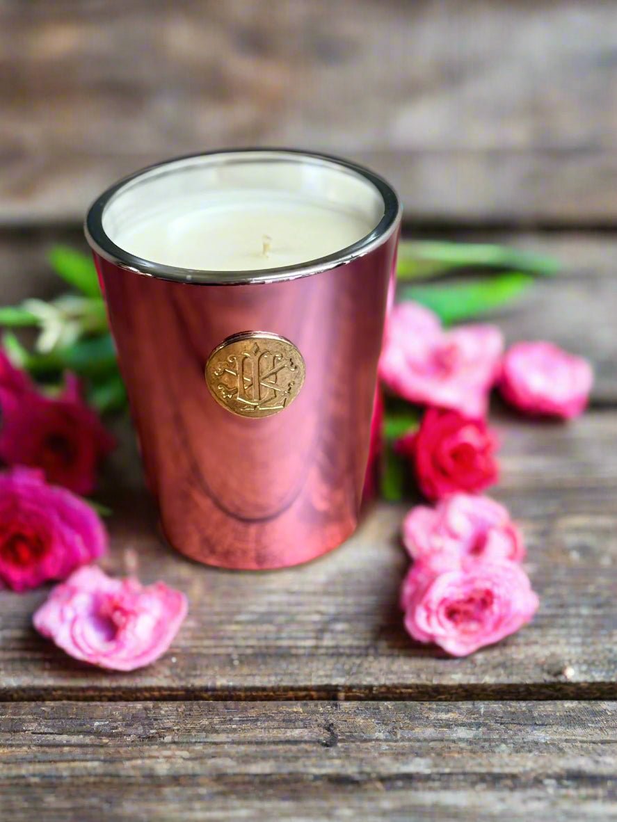 Hugs and Kisses 8 oz Designer Box Candle, Luxurious Scented Candle for Home Ambiance, Romantic Gift for Her Candle Holder