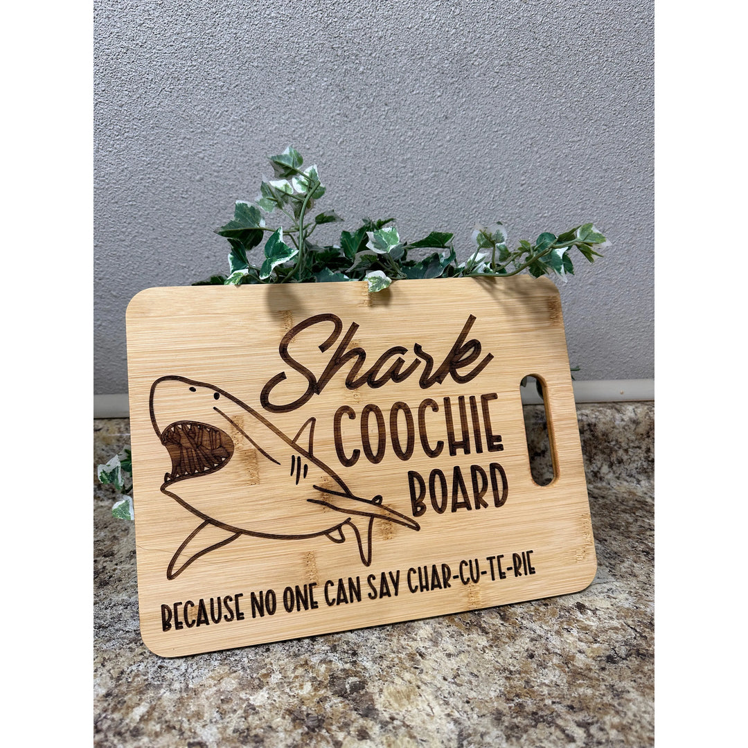 Shark Coochie Board Bamboo Cutting Board Cutting Boards