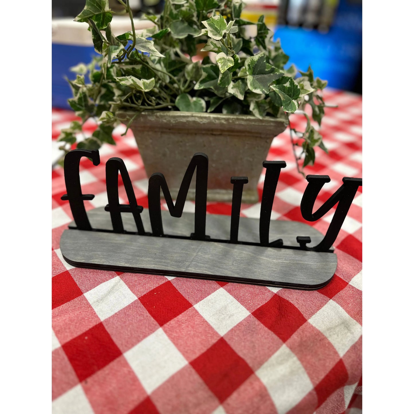 Rustic Decorative Wooden Sign Table decor Family