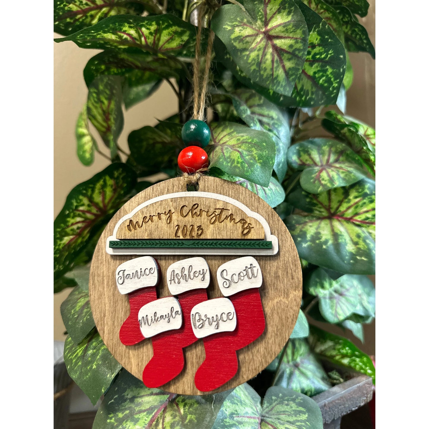 Family Stockings Ornament Christmas Ornament