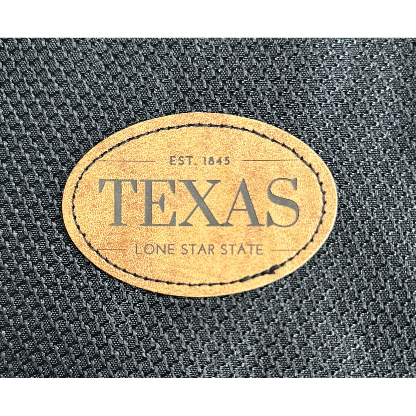 Texas Leather Patch Hat Leather Patch - Hats Texas Lone Star State - Oval