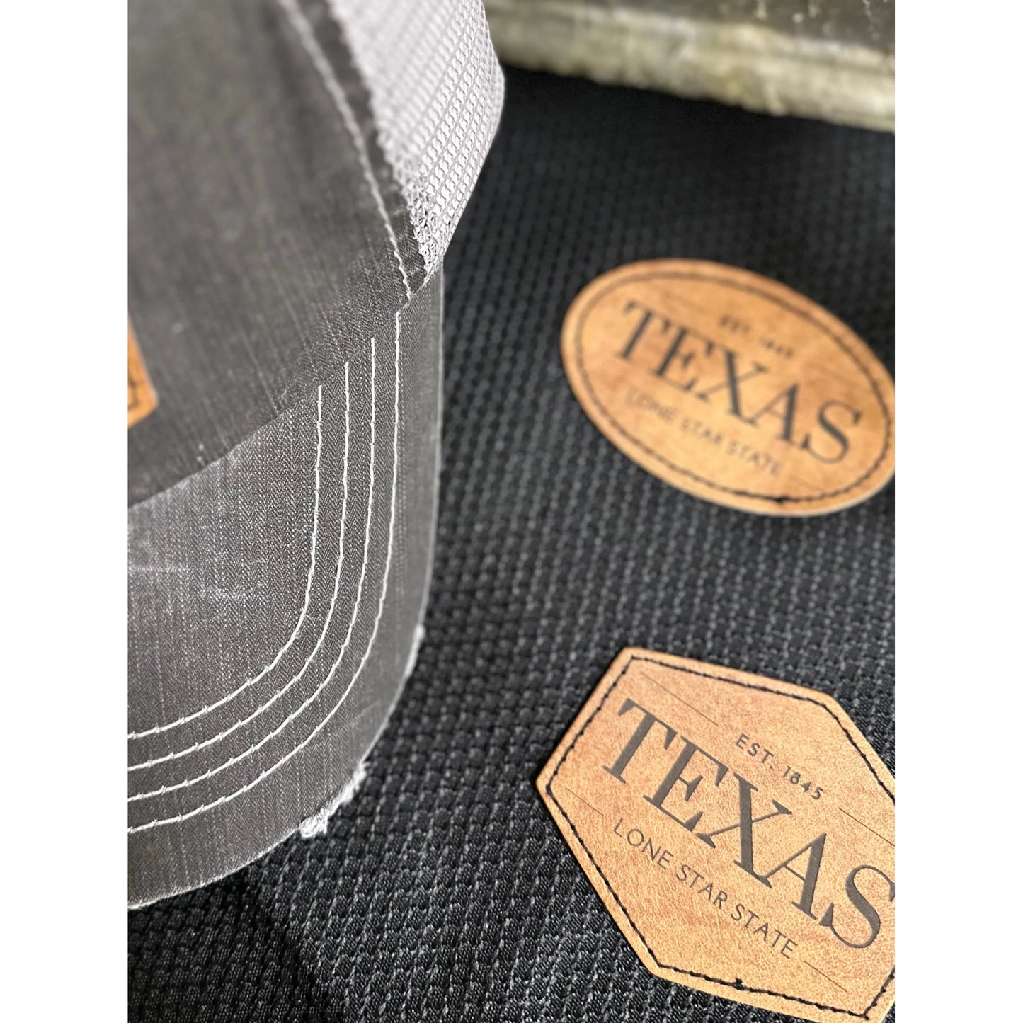 Texas Leather Patch Hat Leather Patch - Hats
