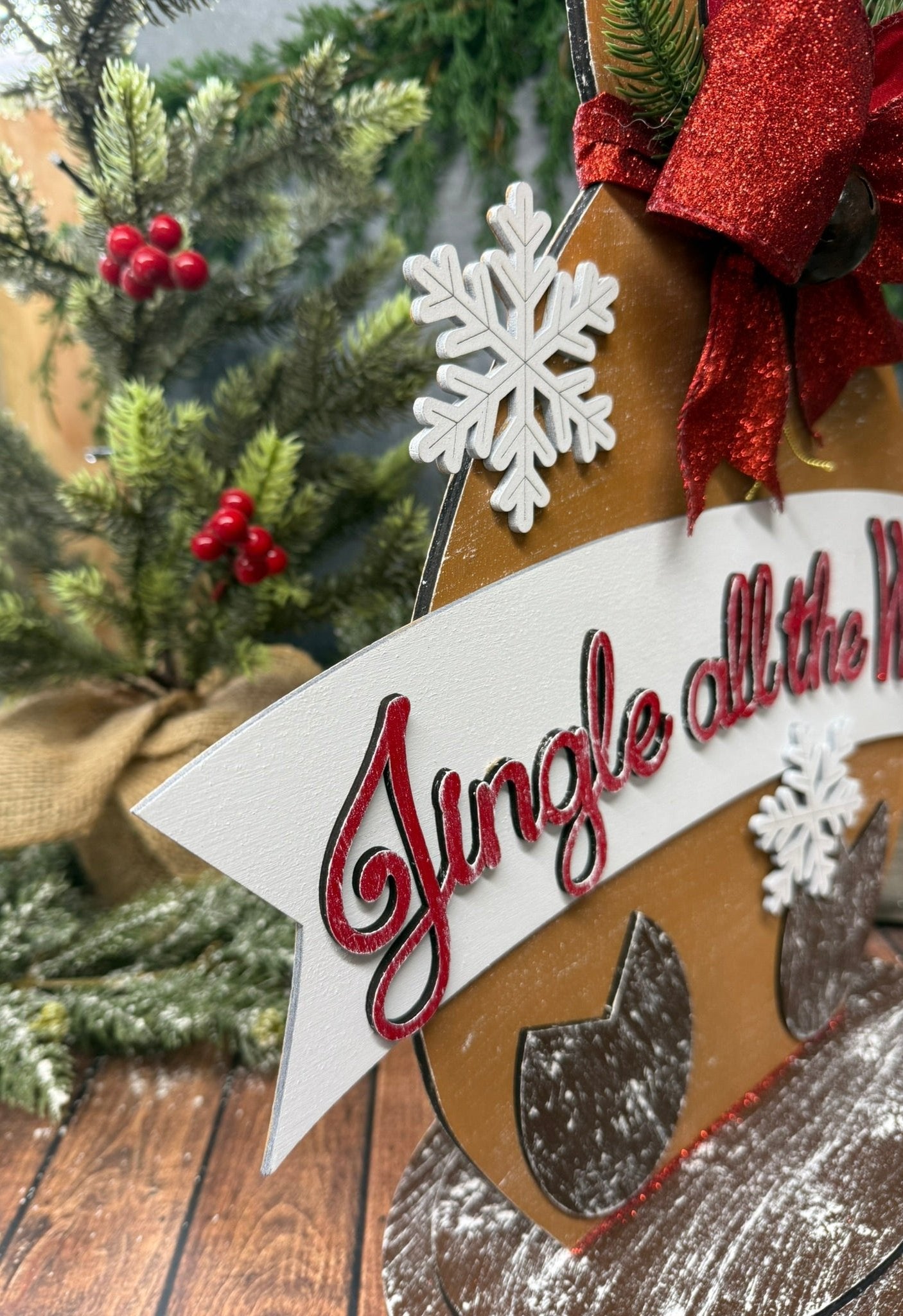 Jingle All The Way Reindeer - Nifty Decor & More