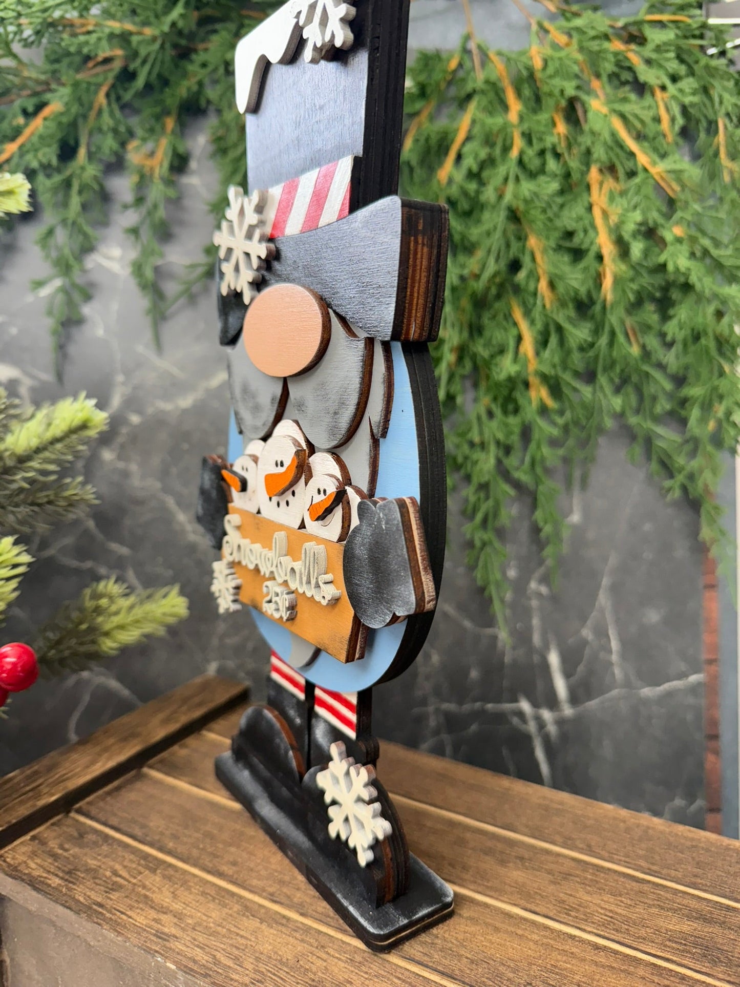 Large Snowman Gnome - Nifty Decor & More
