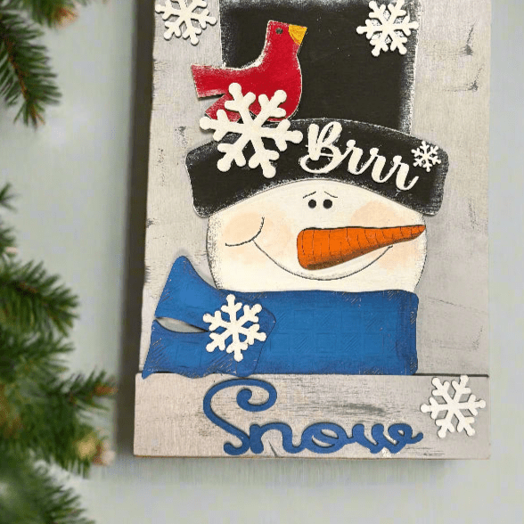 Let It Snow Pallet Sign Hanger - Nifty Decor & More