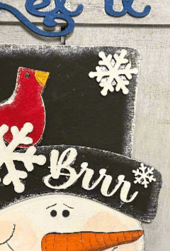 Let It Snow Pallet Sign Hanger - Nifty Decor & More
