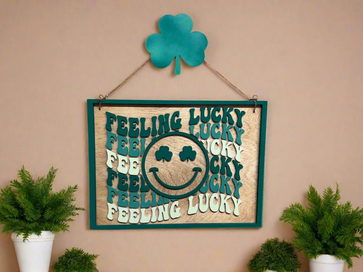 Lucky Charm Face Wall Decor | Irish Home Decor, Good Luck Art, St Patrick's Day Decoration, Charming Wall Accent for Any Room - Nifty Decor & More