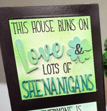 Lucky Charm Leaning Sandwich Board Tiles - Nifty Decor & More