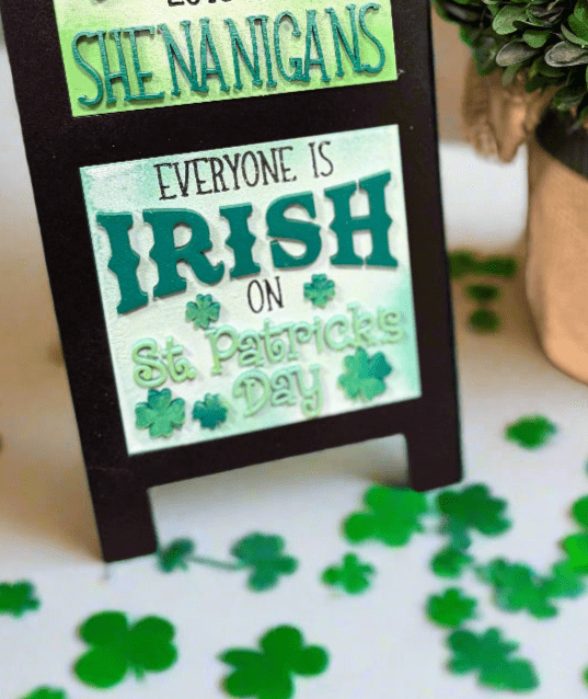 Lucky Charm Leaning Sandwich Board Tiles - Nifty Decor & More