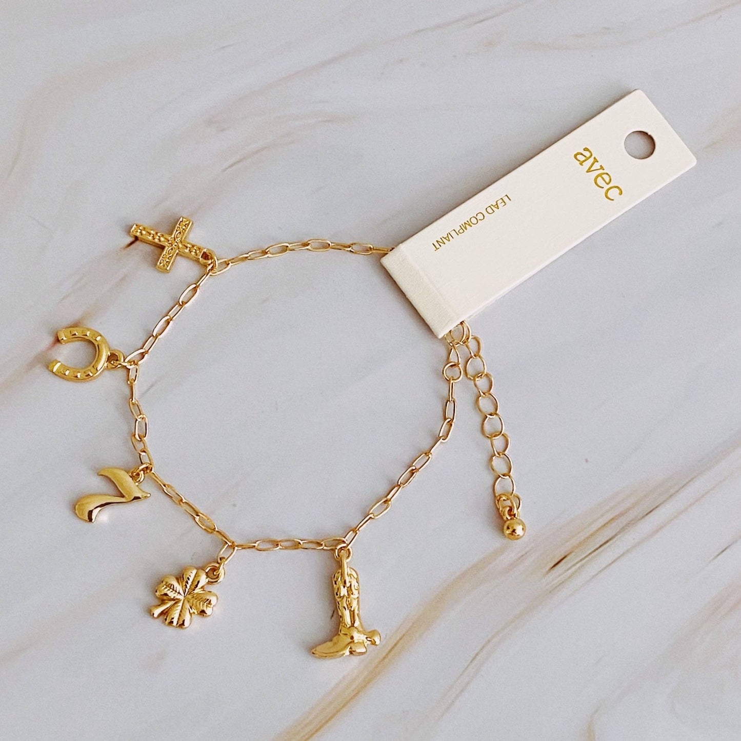 Lucky Charmed Bracelet, Stylish Preppy Charm Jewelry, Elevate Your Look, Gift Your Lucky Lady - Nifty Decor & More