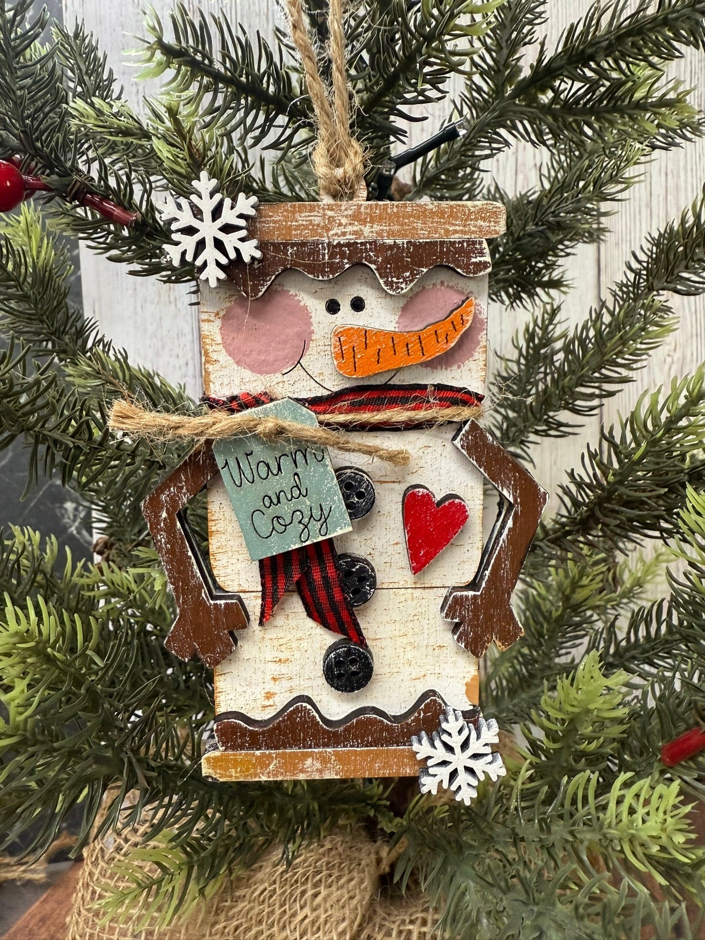 Marshmallow Snowmen Ornaments - Nifty Decor & More