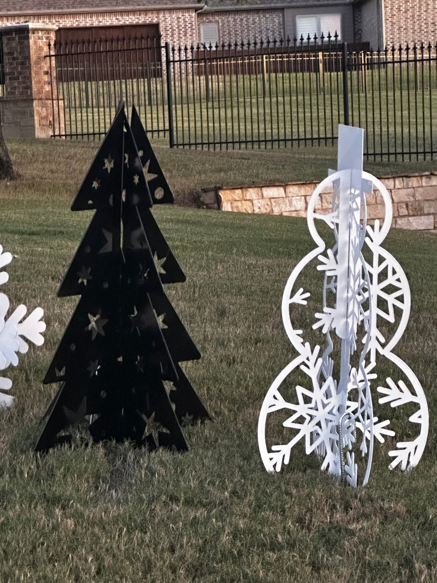 Metal Snowman Outdoor Decor outdoor decorations