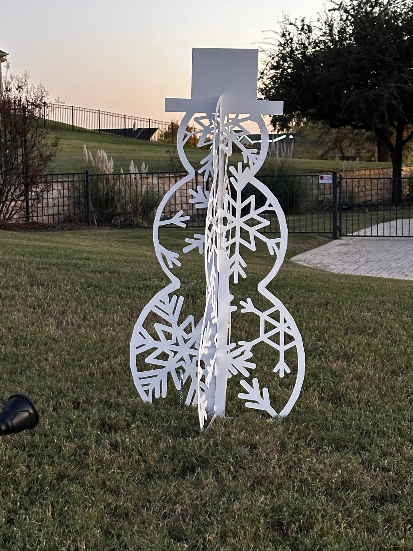 Metal Snowman Outdoor Decor outdoor decorations