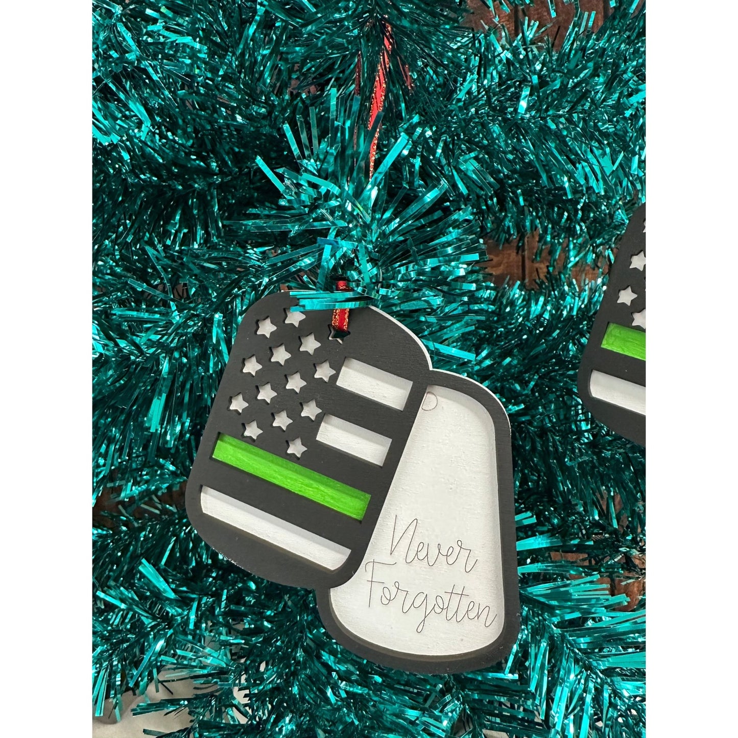 Military Dog Tag Ornaments - Nifty Decor & More