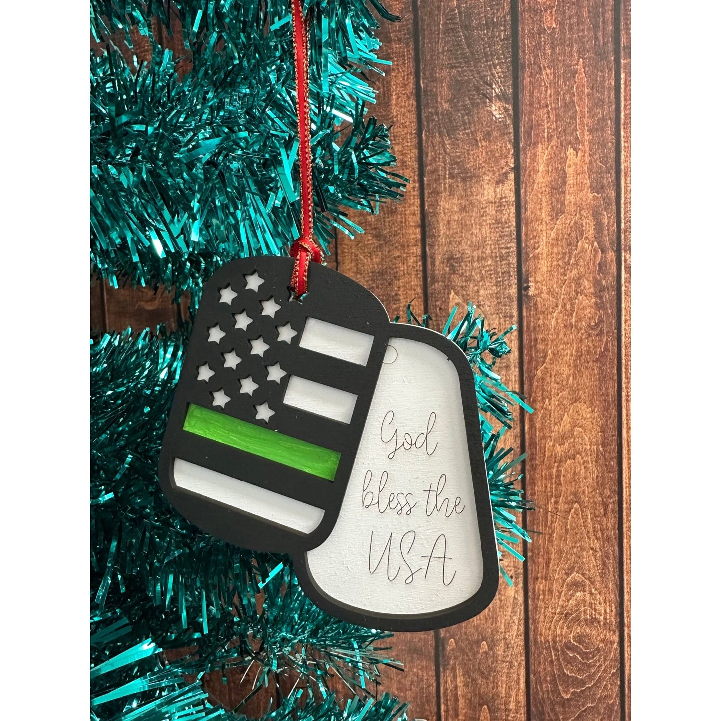 Military Dog Tag Ornaments - Nifty Decor & More