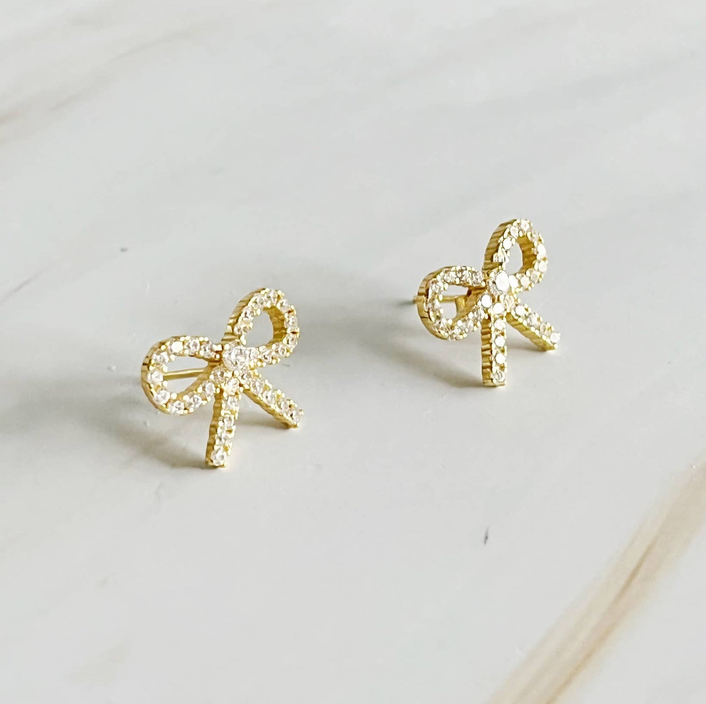 Mini Bow Sterling Silver Earrings, Chic Preppy Style, Everyday Wear, Perfect Gift for Her - Nifty Decor & More