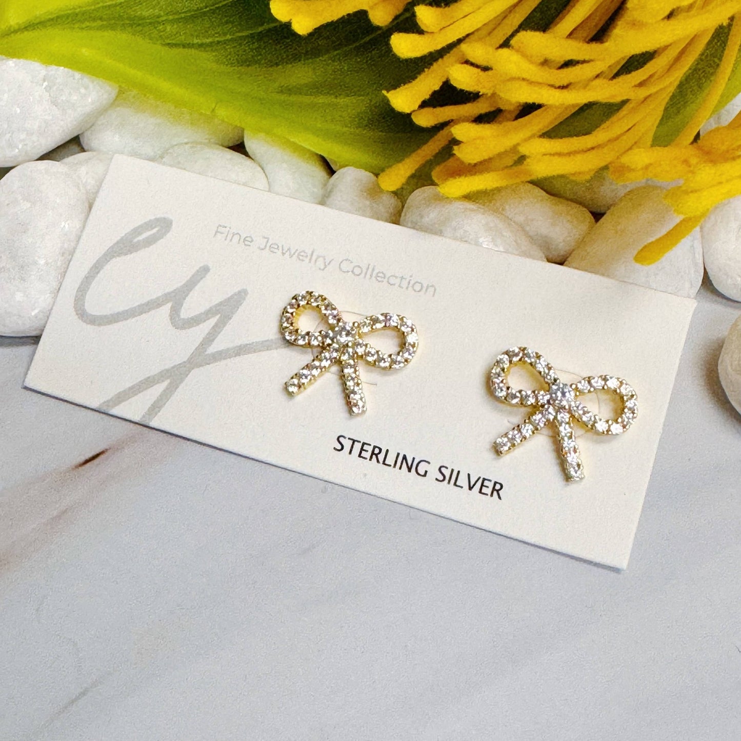 Mini Bow Sterling Silver Earrings, Chic Preppy Style, Everyday Wear, Perfect Gift for Her - Nifty Decor & More