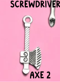 Mini Tool Pendant Charms, Ideal Crafting Jewelry for Tool Lovers Gift Tool Charms Axe 2