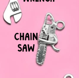 Mini Tool Pendant Charms, Ideal Crafting Jewelry for Tool Lovers Gift Tool Charms Chain Saw