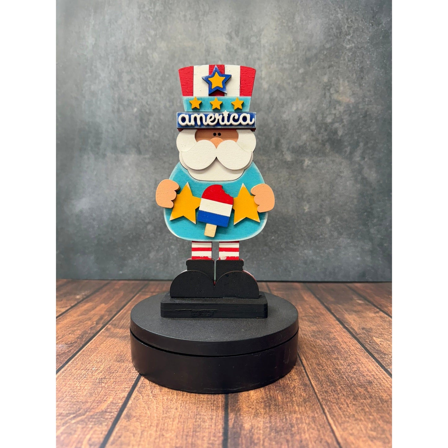 Mini Uncle Sam Gnome Patriotic Shelf Sitter