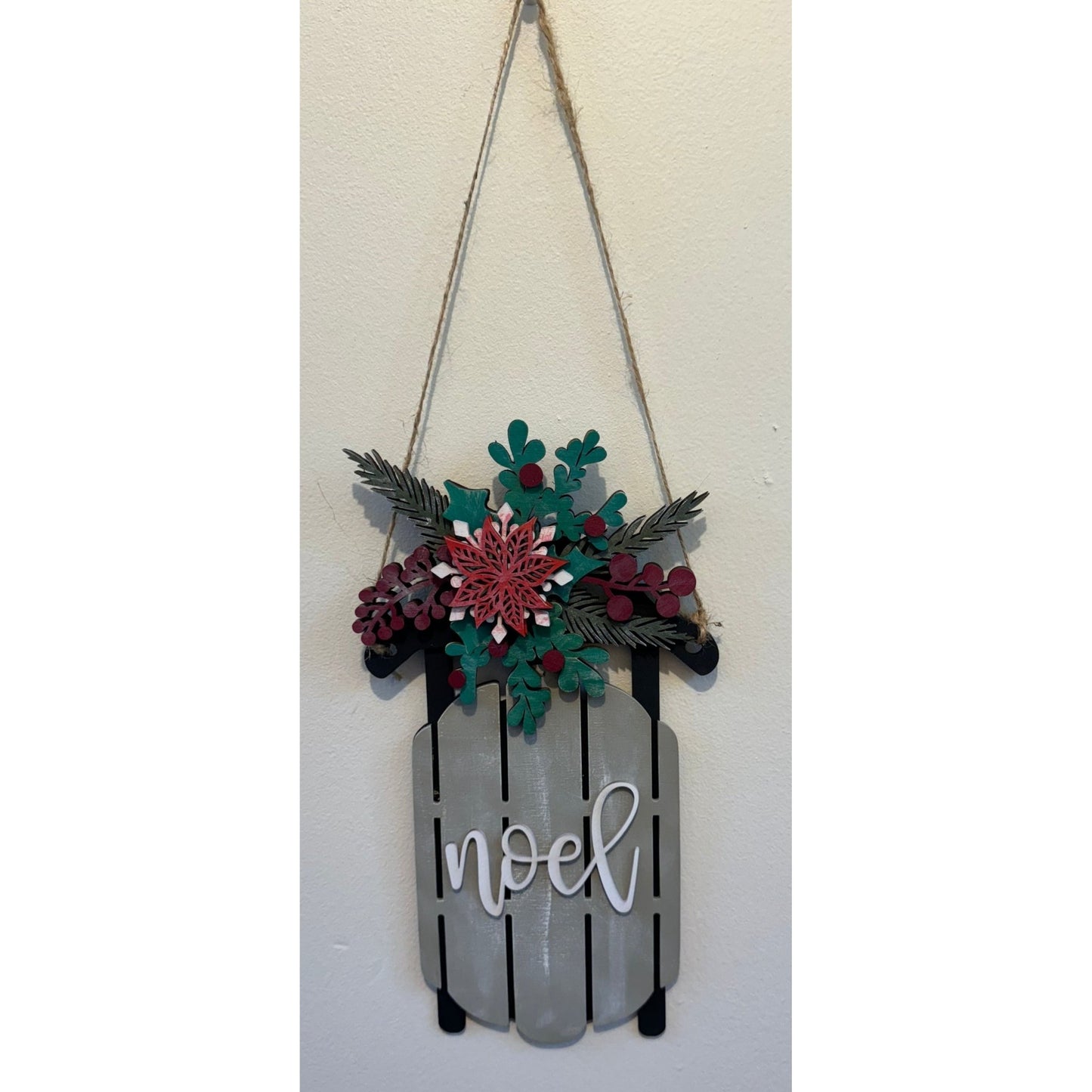 Mistletoe & Holly Sled