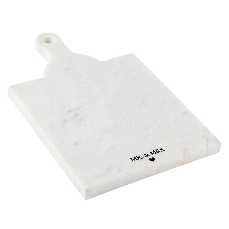 Mr. & Mrs. Marble Board with Handle - Gifts