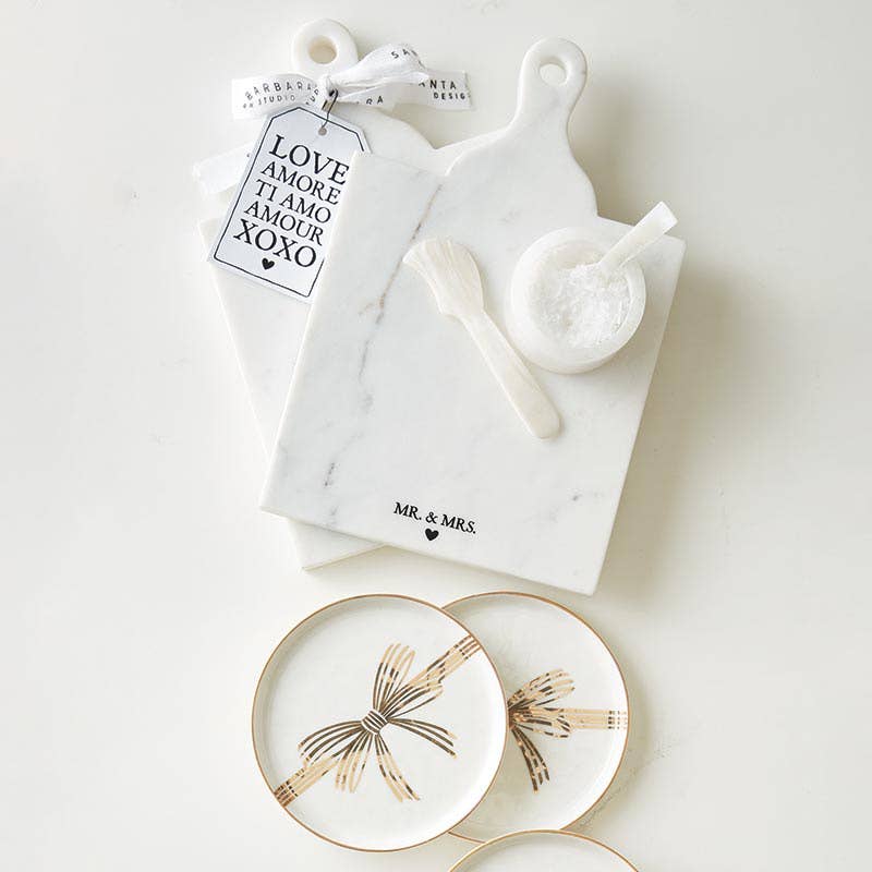 Mr. & Mrs. Marble Board with Handle - Gifts