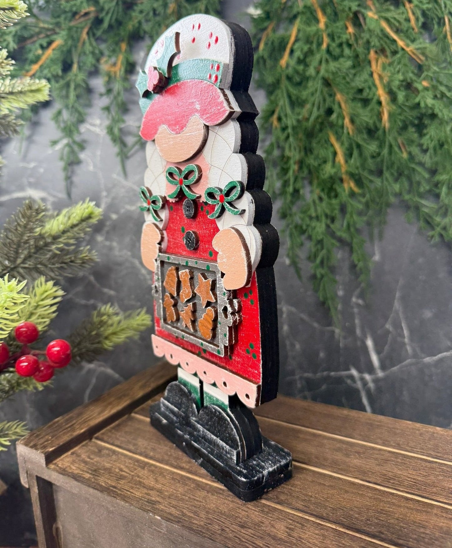 Mrs. Claus Baking Gnome - Nifty Decor & More