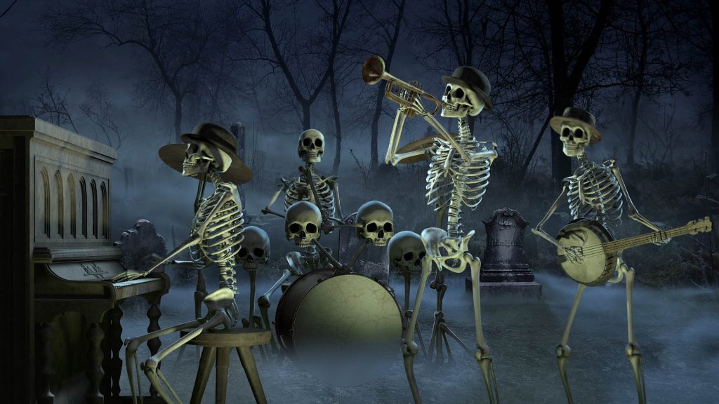 Musical Skeletons Scene