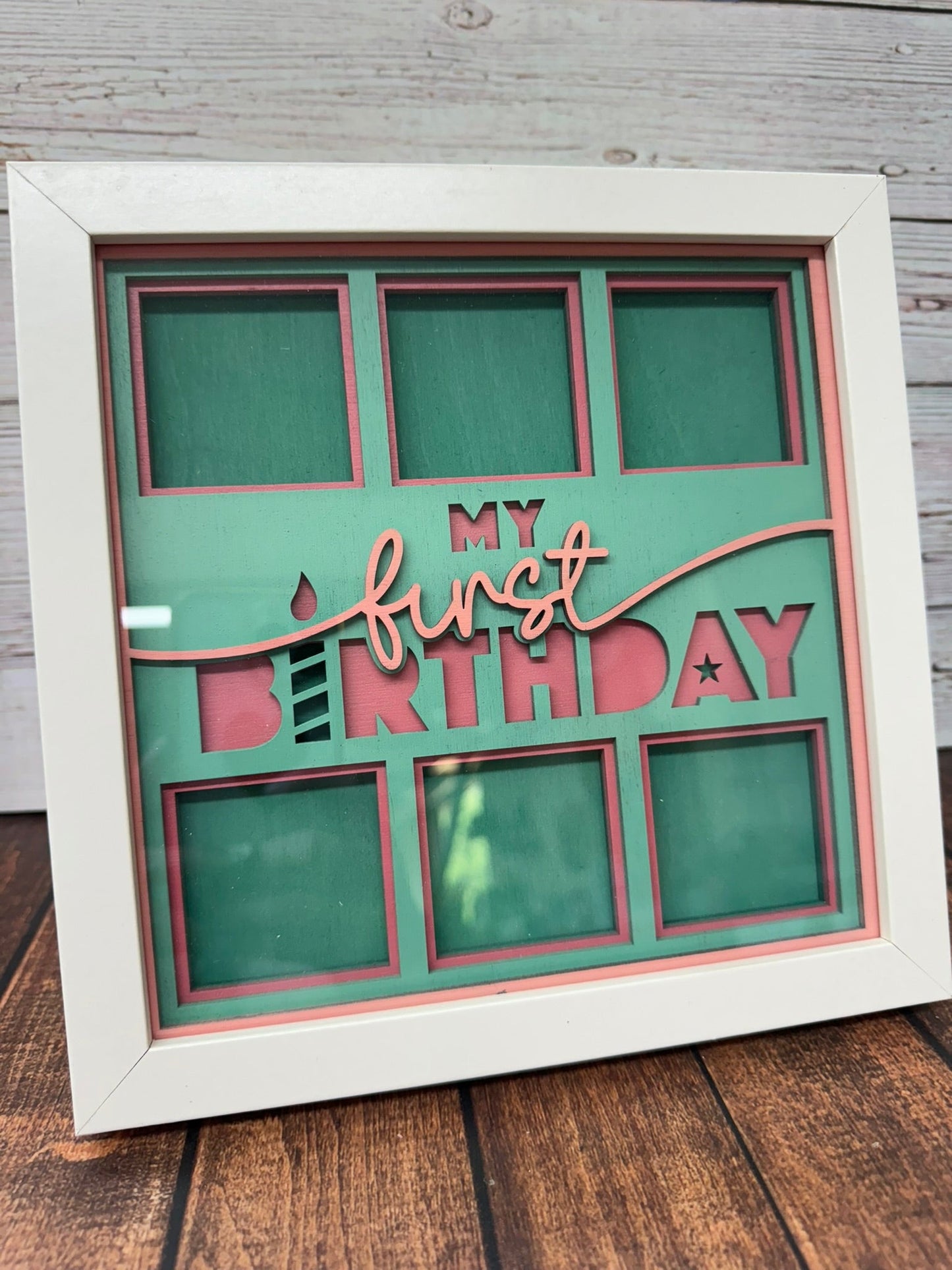 My First Birthday Shadow Box