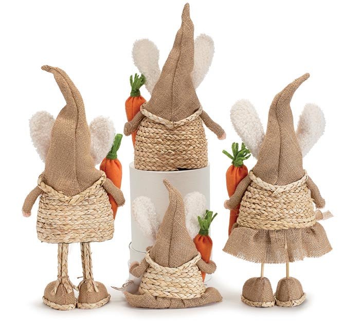 Natural Color Bunny Ears Gnome | Spring Decor | Cute & Whimsical Easter Table Centerpiece
