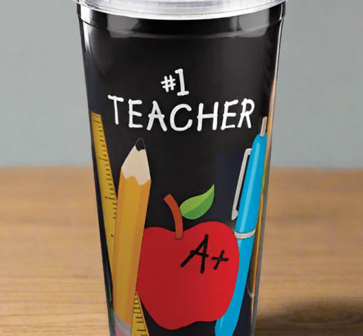 No. 1 Teacher Travel Cup - Nifty Decor & More