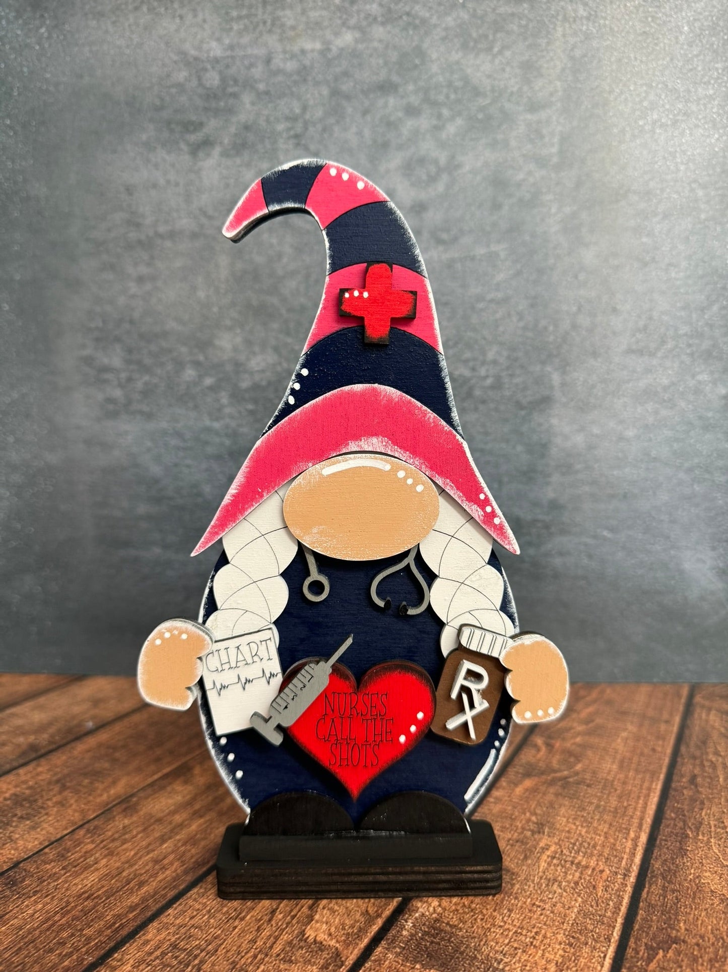 Nurse Boy & Girl Gnome Nurse Shelf Sitter Girl