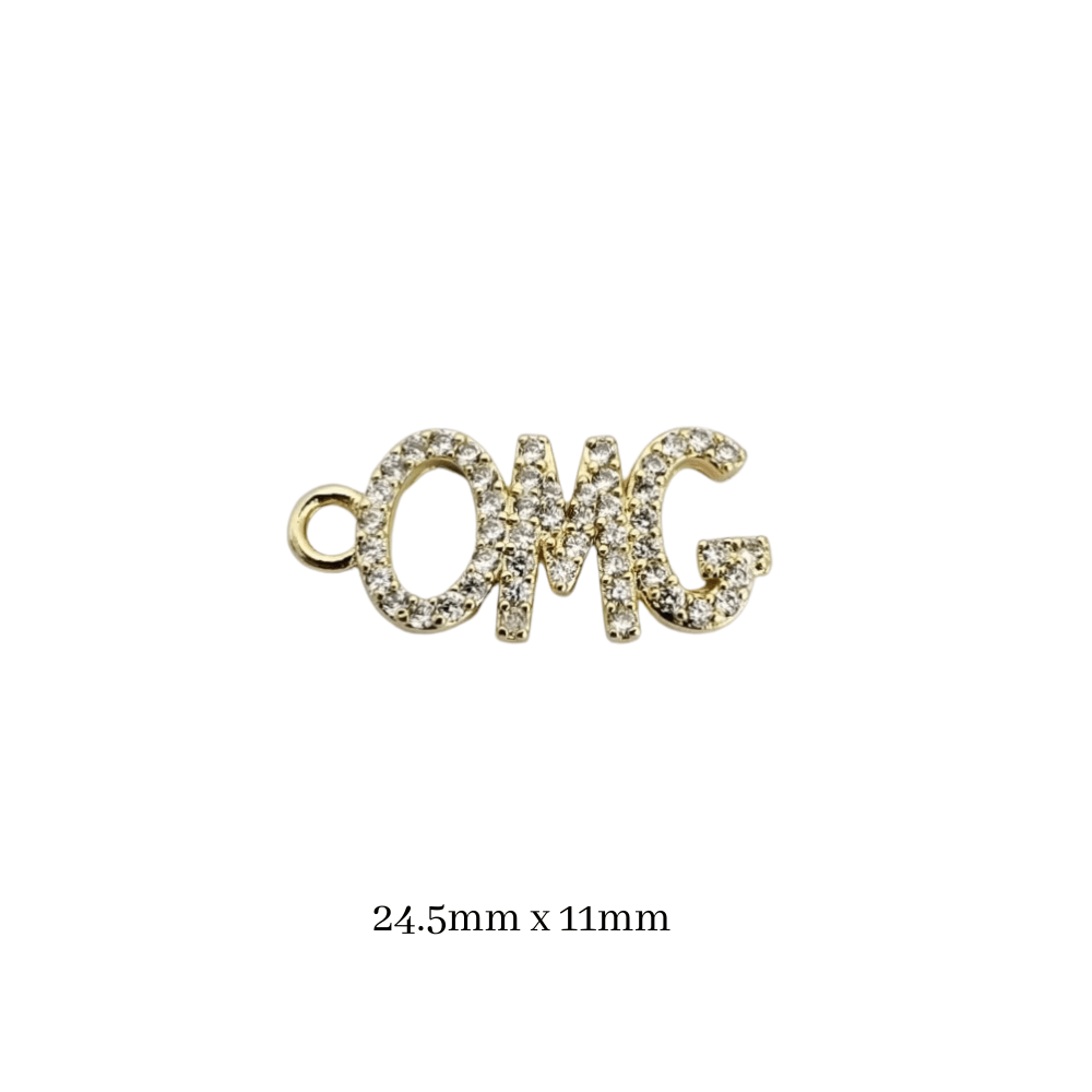 OMG Charm, Eye - Catching Statement Add - On for Bracelets & Necklaces, Must - Have Gift for Her - Nifty Decor & More