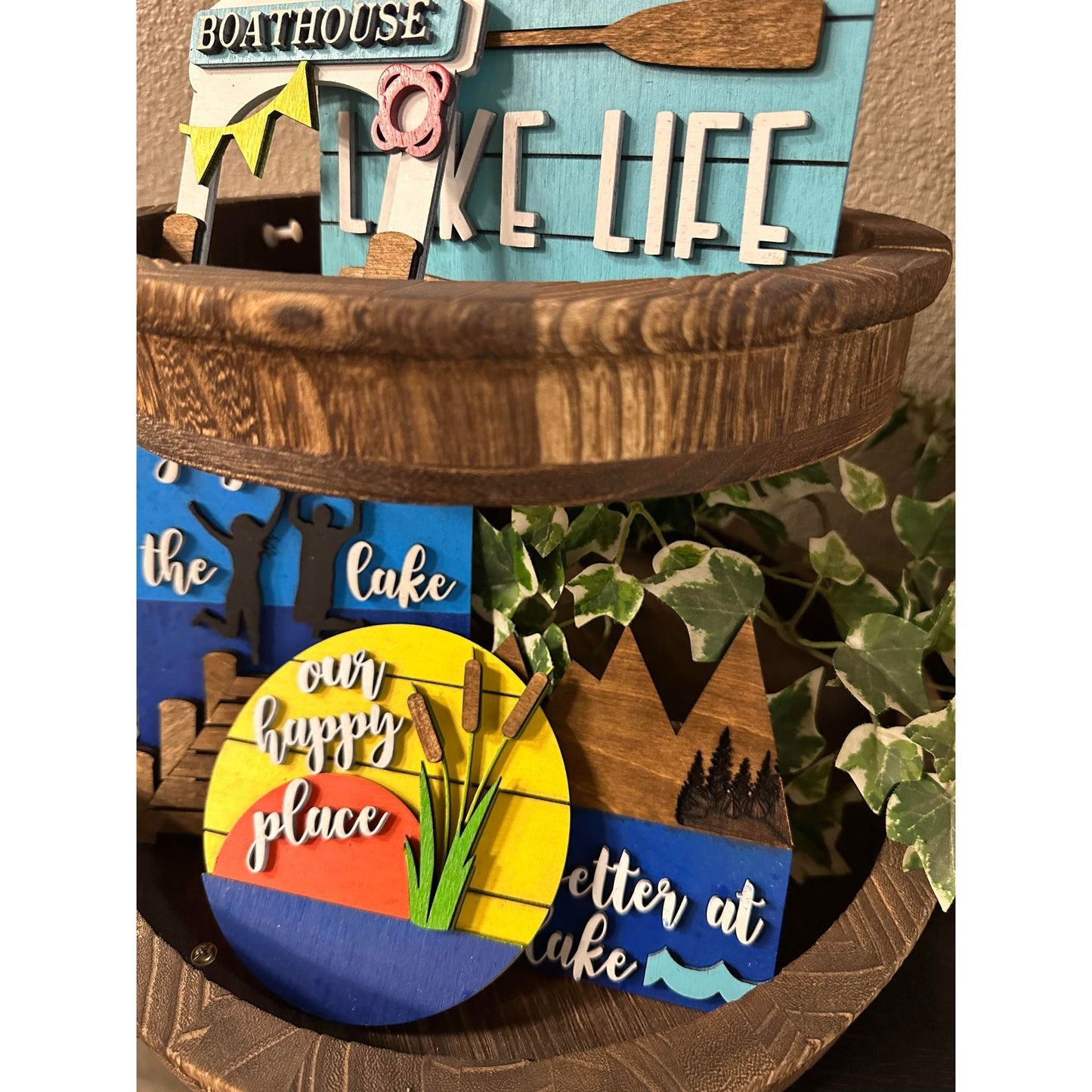 Our Happy Place Tiered Tray Decor Tiered Tray