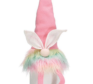 Pastel Rainbow Easter Bunny Gnome